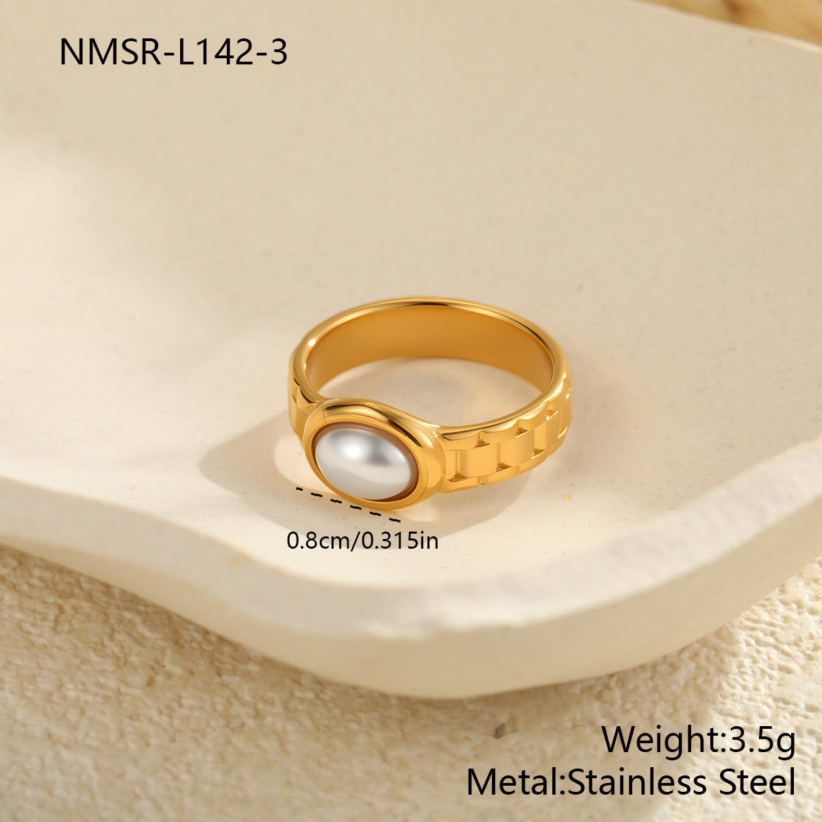 Wholesale Stainless steel heart-shaped ring