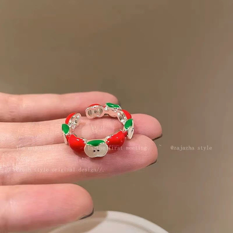 Wholesale Sliced Red and Green Apple Ring