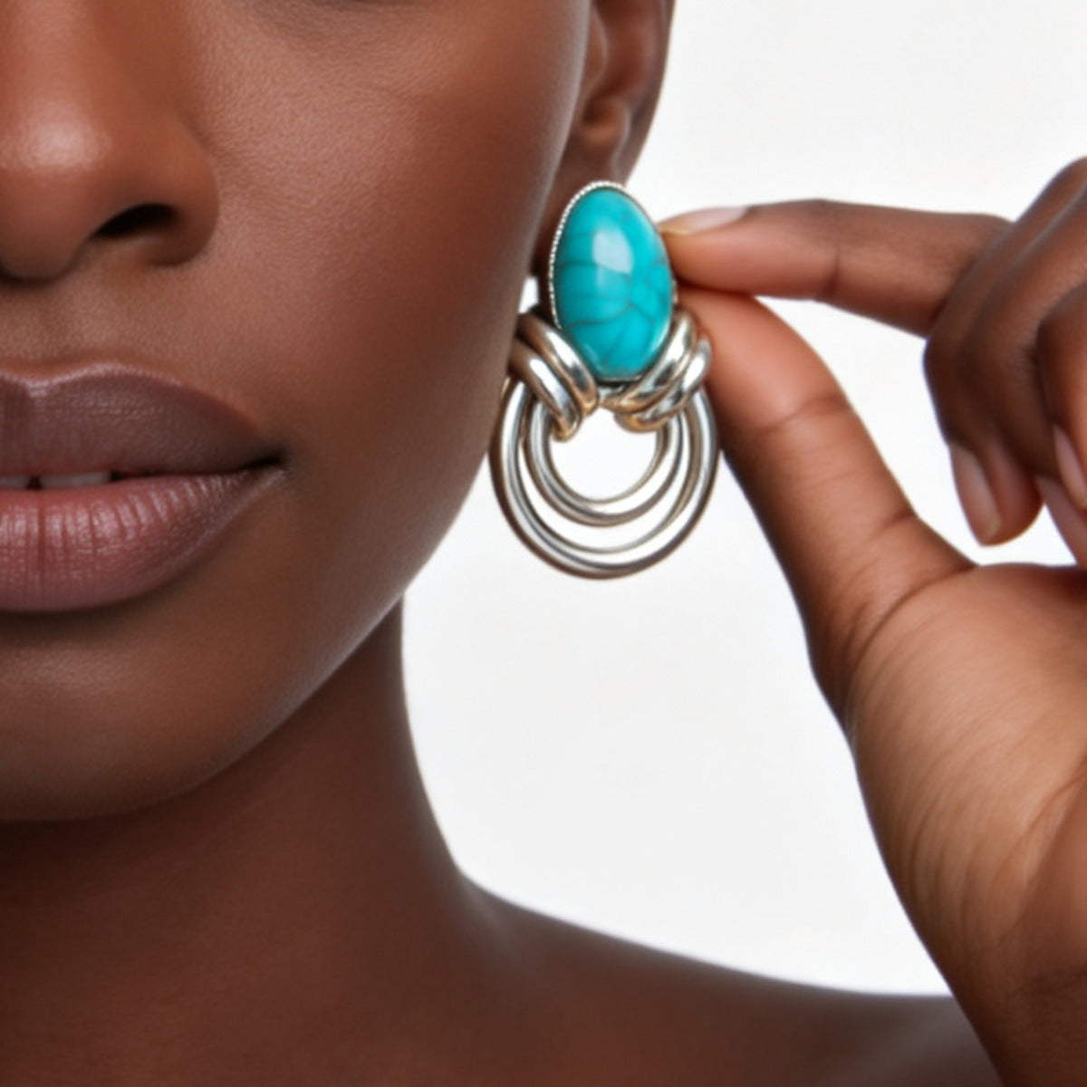 Wholesale Retro Bohemian Geometric Imitation Pearl Earrings,  Trendy Jewelry Accessory for Gift or Boutique Resale