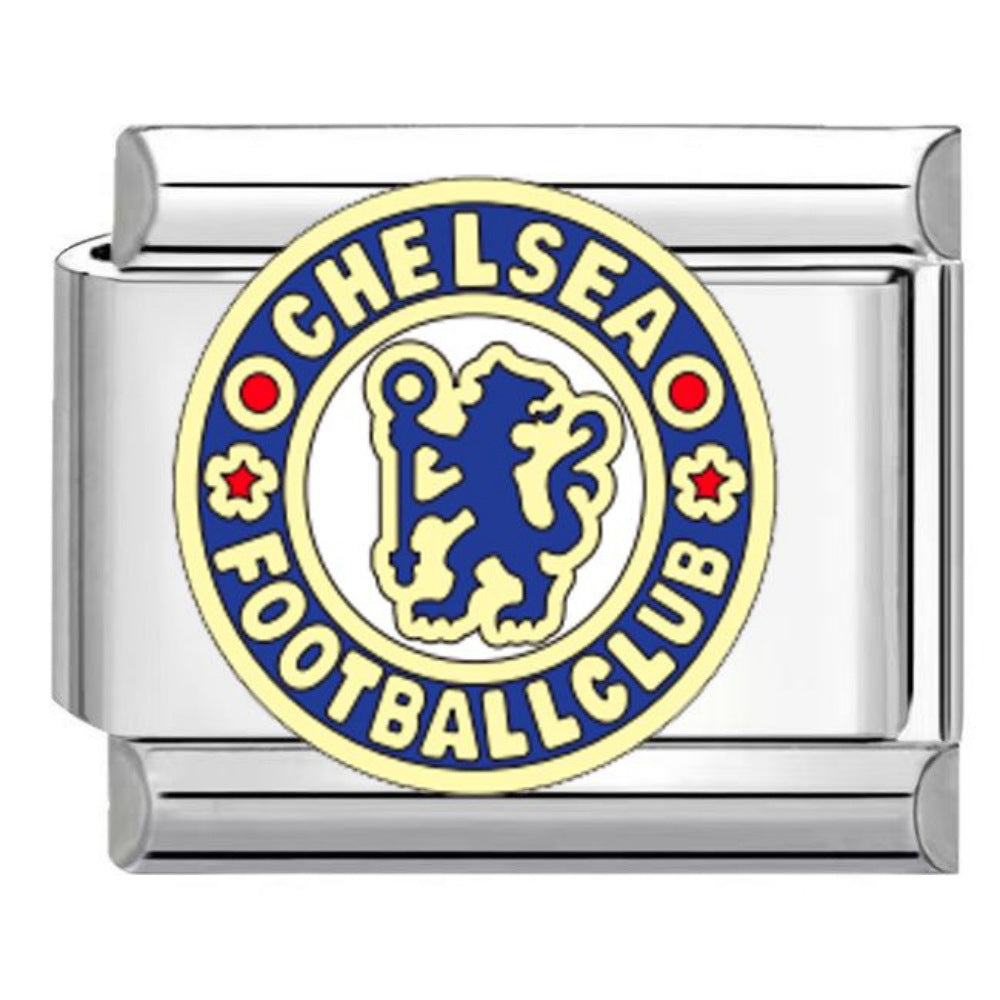 Wholesale Titanium Steel DIY Italian Charm Bracelet With Football Club Pattern Modular Accessory For Gift And Resale
