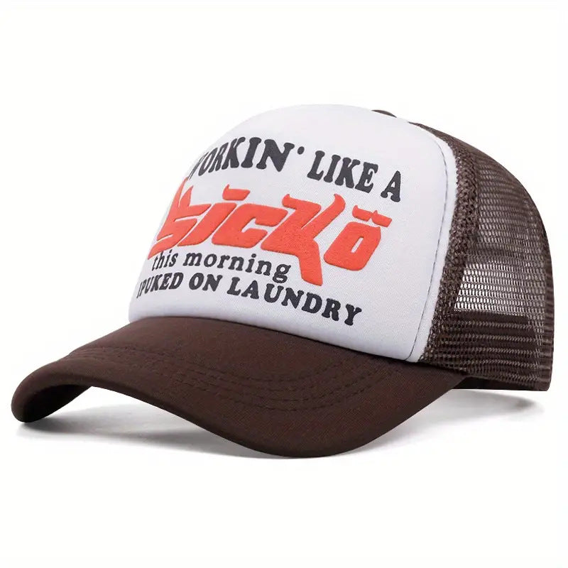 Wholesale Trendy Mesh Baseball Cap Foam Sponge Adjustable Curved Brim Breathable Sun Protection Hat For Resale