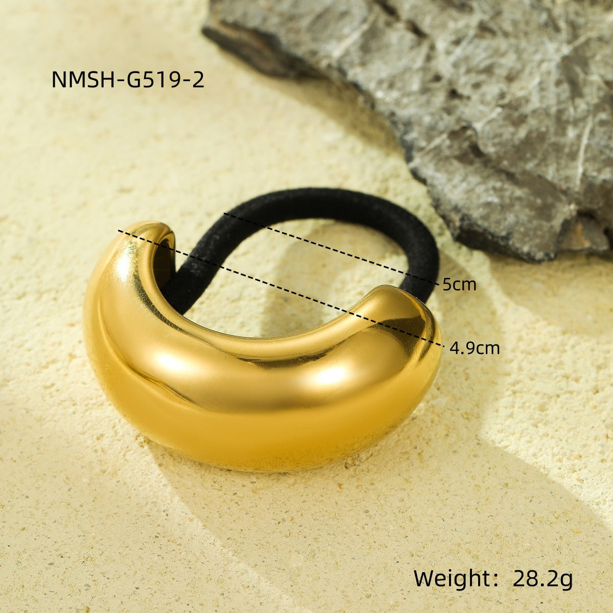 Wholesale Stainless steel  geometric hair scrunchies