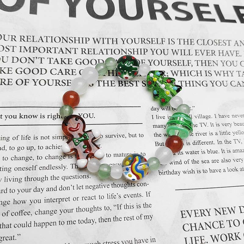 Wholesale Christmas Colorfulful Beaded Bracelet