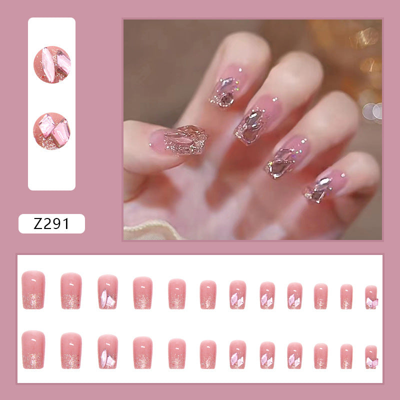 Wholesale  24 Pieces/box Shiny Diamond Nails Kits Nail Stickers