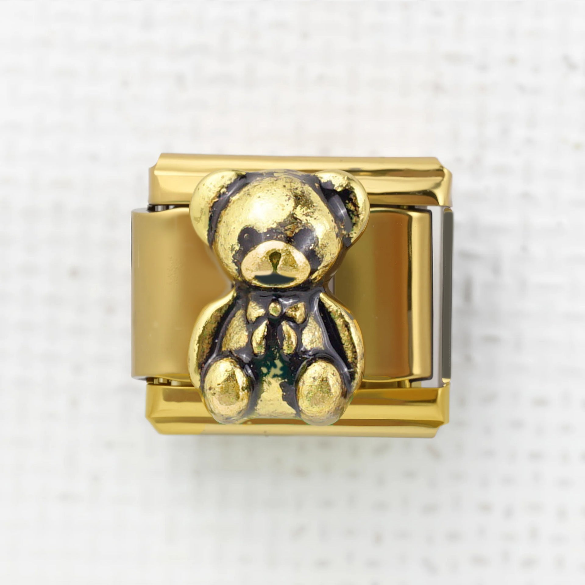 Wholesale 5pcs Italian Charm Bracelet 9mm DIY Splicing Perfume Bottle Bear Stainless Steel Composable Bracelet