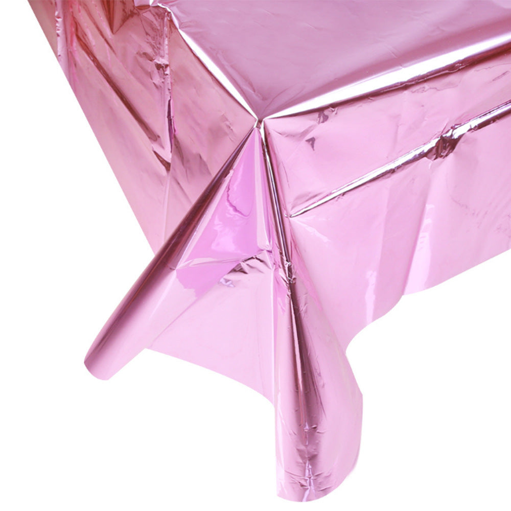 Wholesale Gloss-free Rose Gold Pink Tablecloth Decoration Products