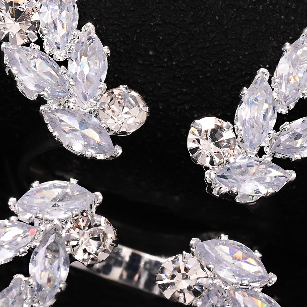 Wholesale  Light Luxury Zircon Butterfly Ring