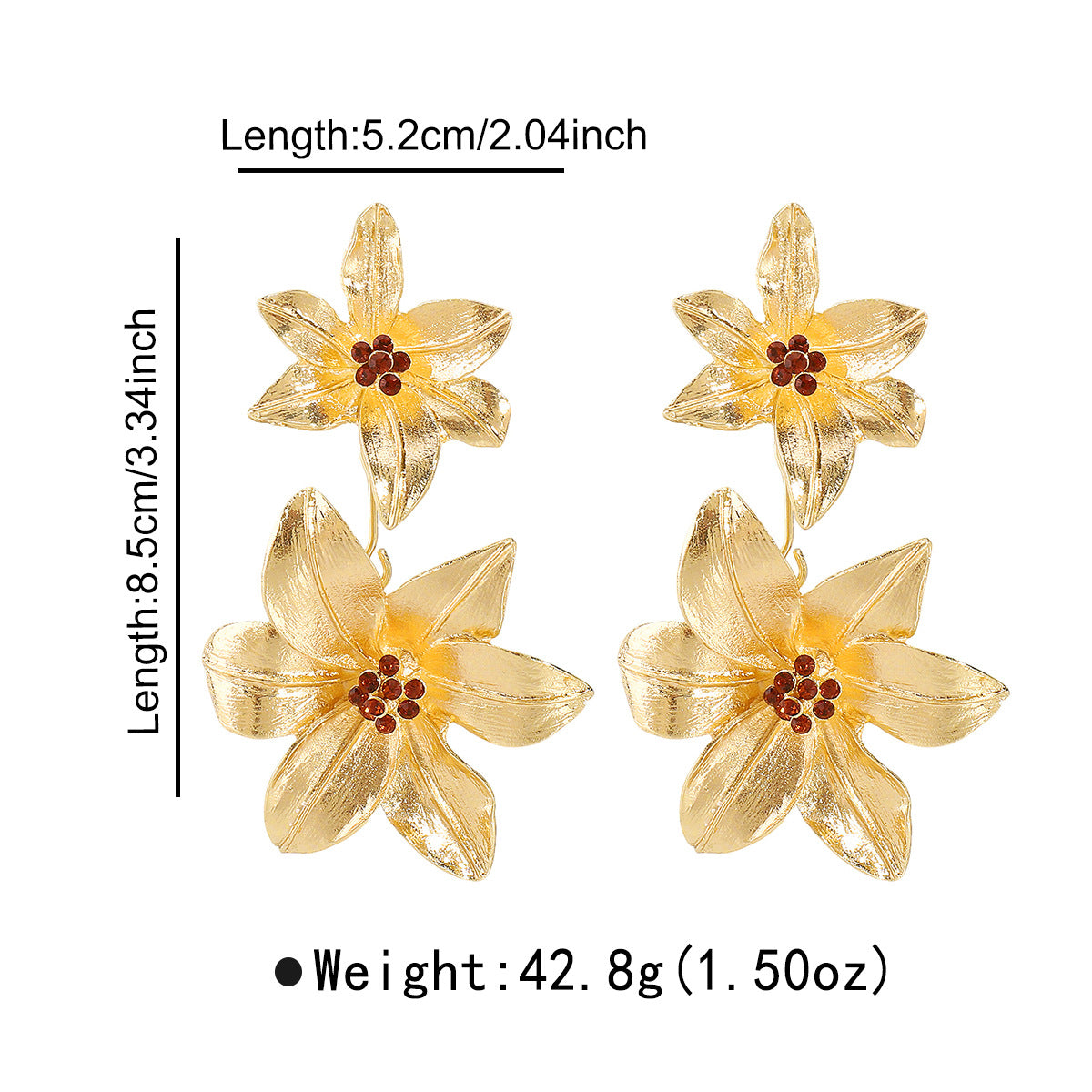 Wholesale flower design sense advanced earrings earrings versatile simple