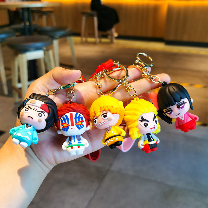 Wholesale Cartoon Cute Silicone Keychains ACC-KC-FanChe004