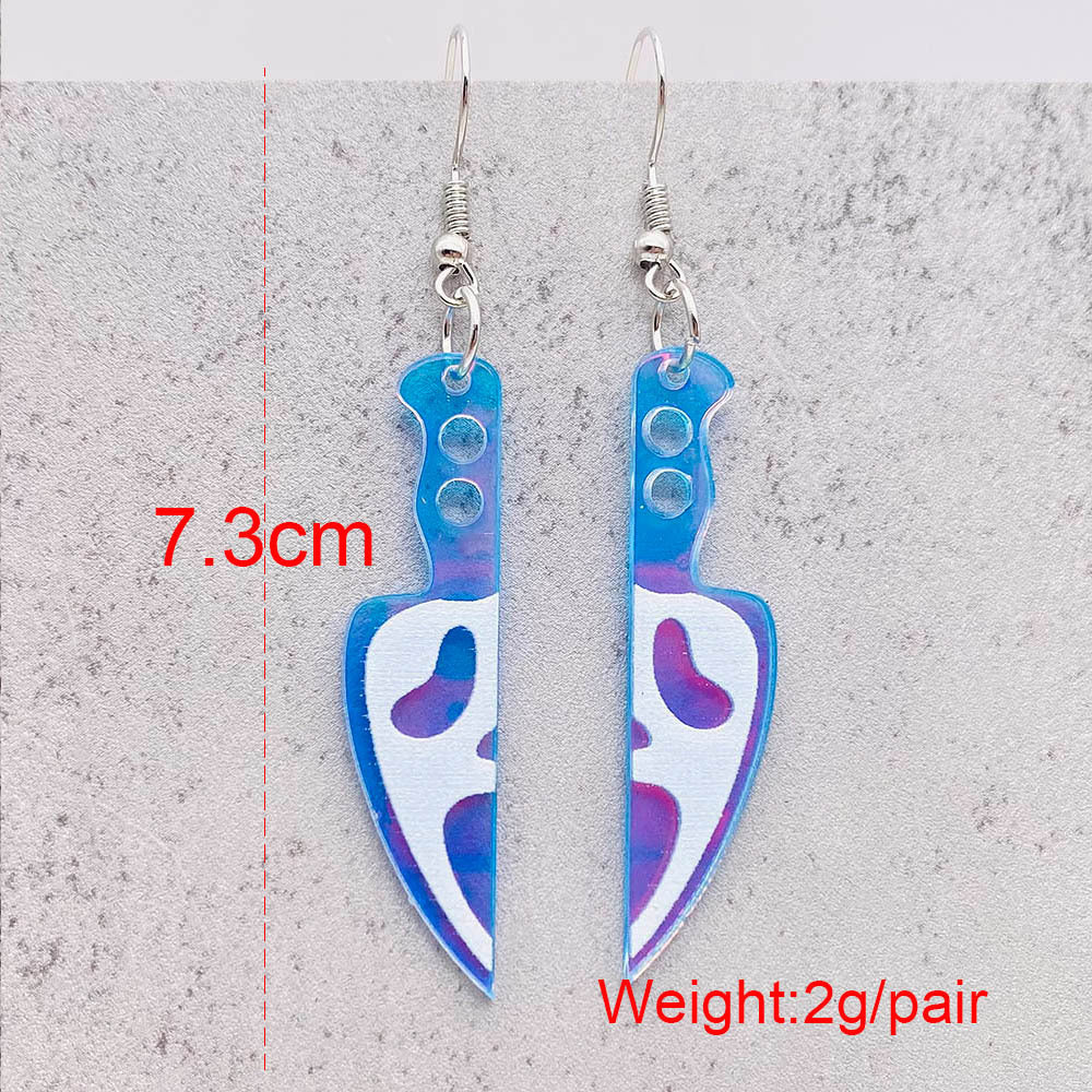 Wholesale  blood print acrylic earrings