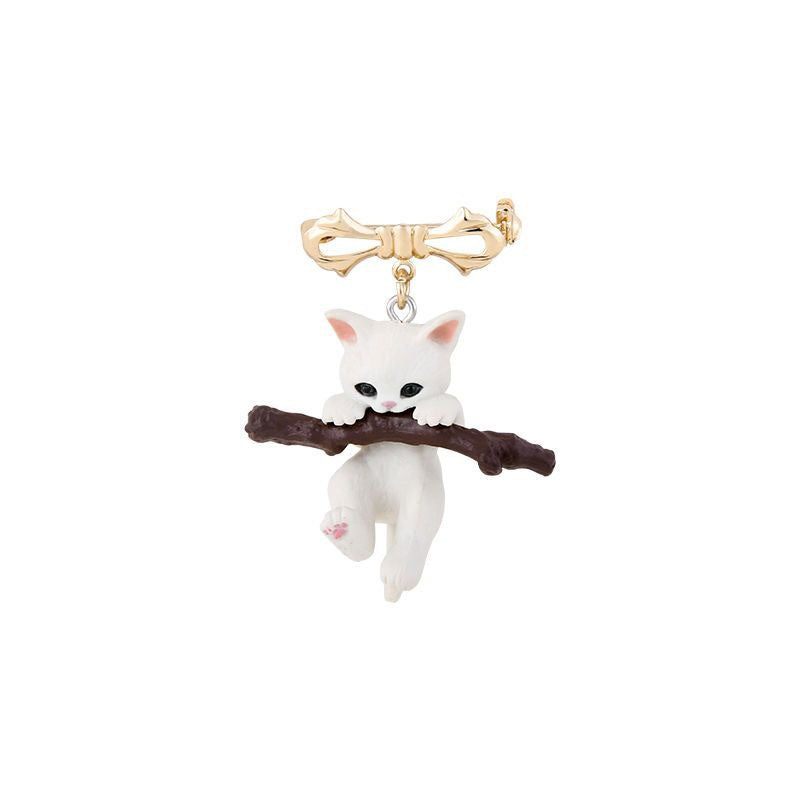 Wholesale  Cute Stereo Cat Badge,  Creative Brooch