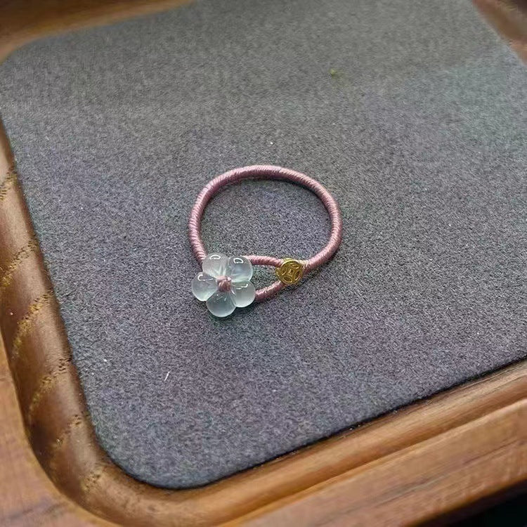 Wholesale  light green Butterfly Shining Opening Ring