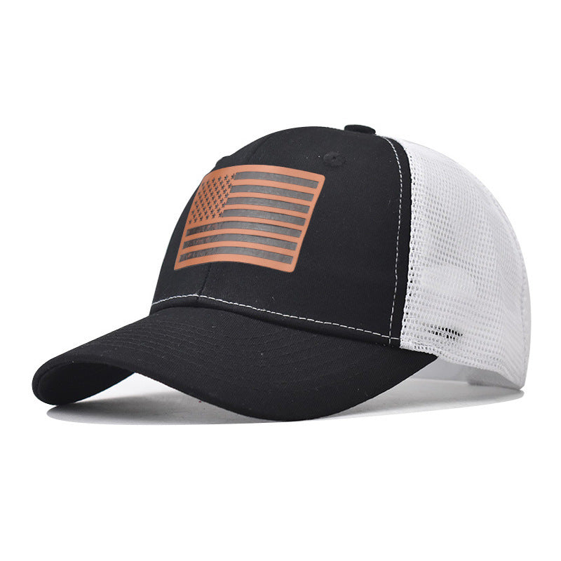 Wholesale American Flag Independence Day Baseball Cap Adjustable Breathable Oxford Lined Outdoor Hat For Adults