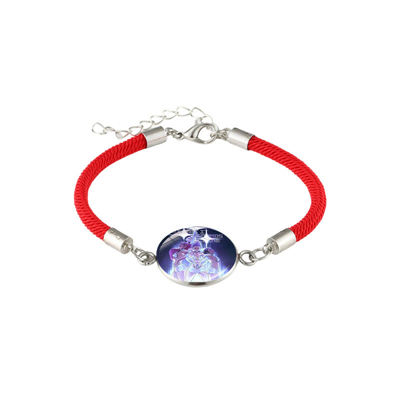 Wholesale kpop anime black and red bracelet