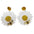 Wholesale Acrylic sunflower chrysanthemum bee earrings