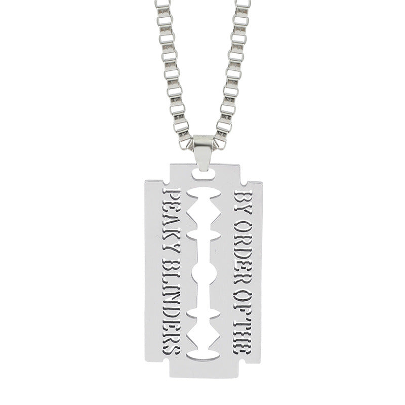 Wholesale the Peaky Blinders Peaky Blinders Razor Blade Necklace