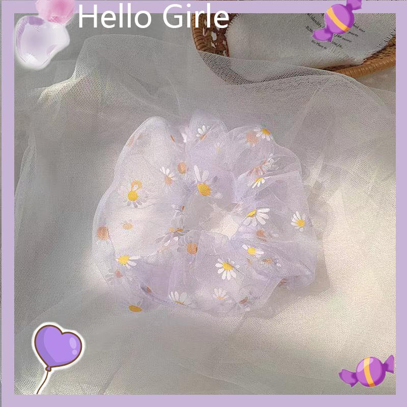 Wholesale Purple Mesh Hair Ties Large Intestine Hair Scrunchies ACC-HS-Weim001