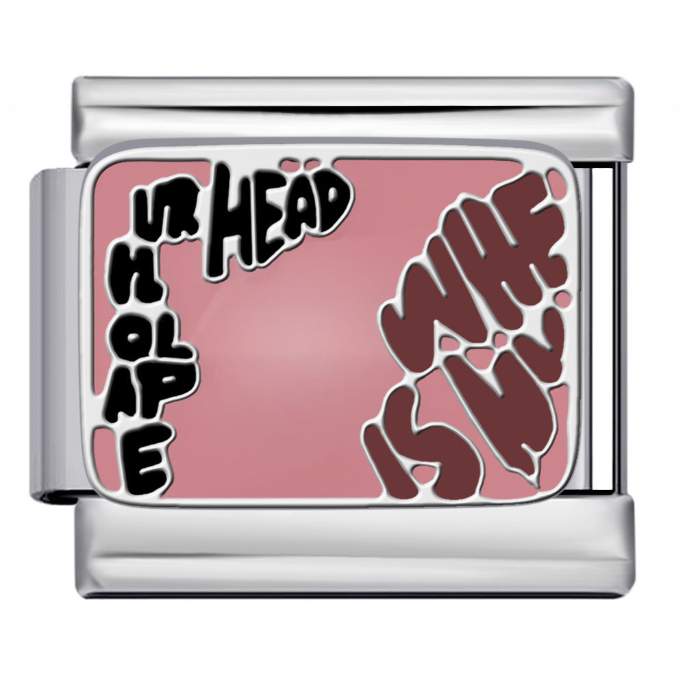 Wholesale  Italian modularminimalist pattern  stainless steel DIY bracelet