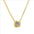 Wholesale Colorful geometric square zircon clavicle pendant necklace