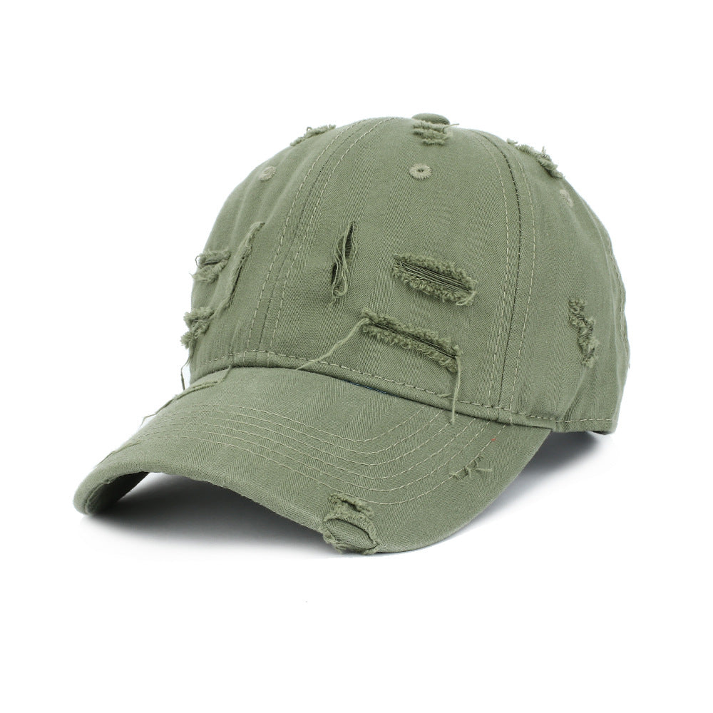 Wholesale Vintage Ripped Striped Cotton Baseball Cap ACC-HT-RongZhao025