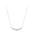 Wholesale S925 Sterling Silver One-word Diamond Smile Line Necklace Earrings set