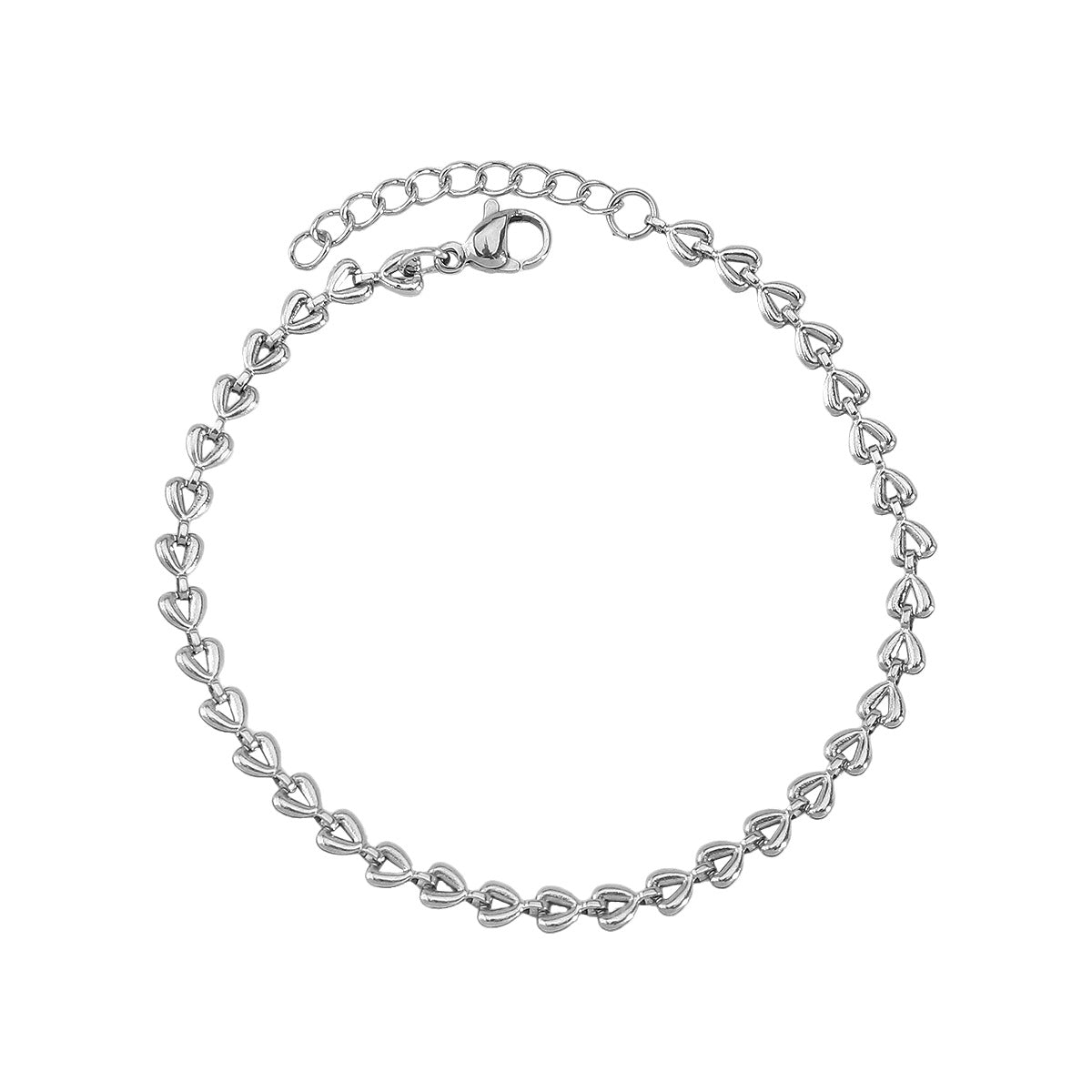 Wholesale stainless steel bracelet Simple  chain rhinestone hand