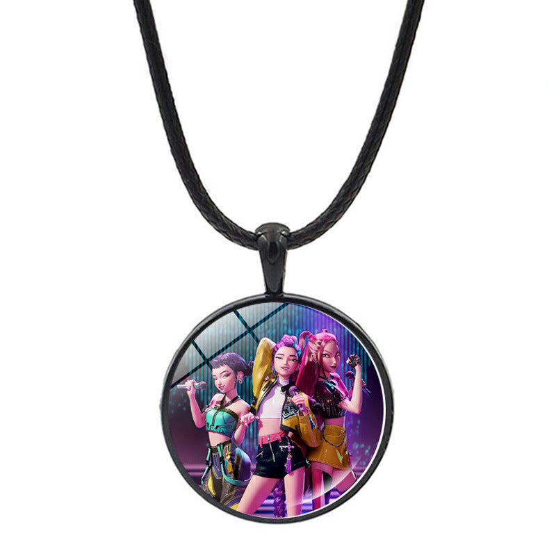Wholesale K-POP Anime Necklace Sweater Chain