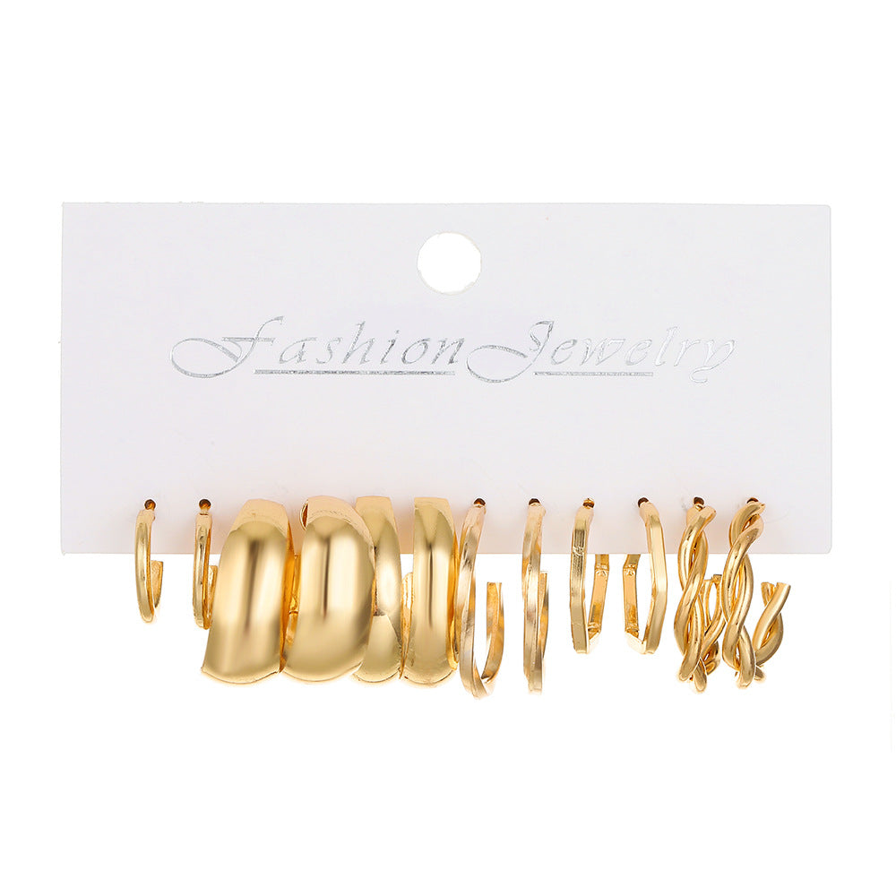 Wholesale Bow Diamond Geometric Earrings Set ACC-ES-MY032