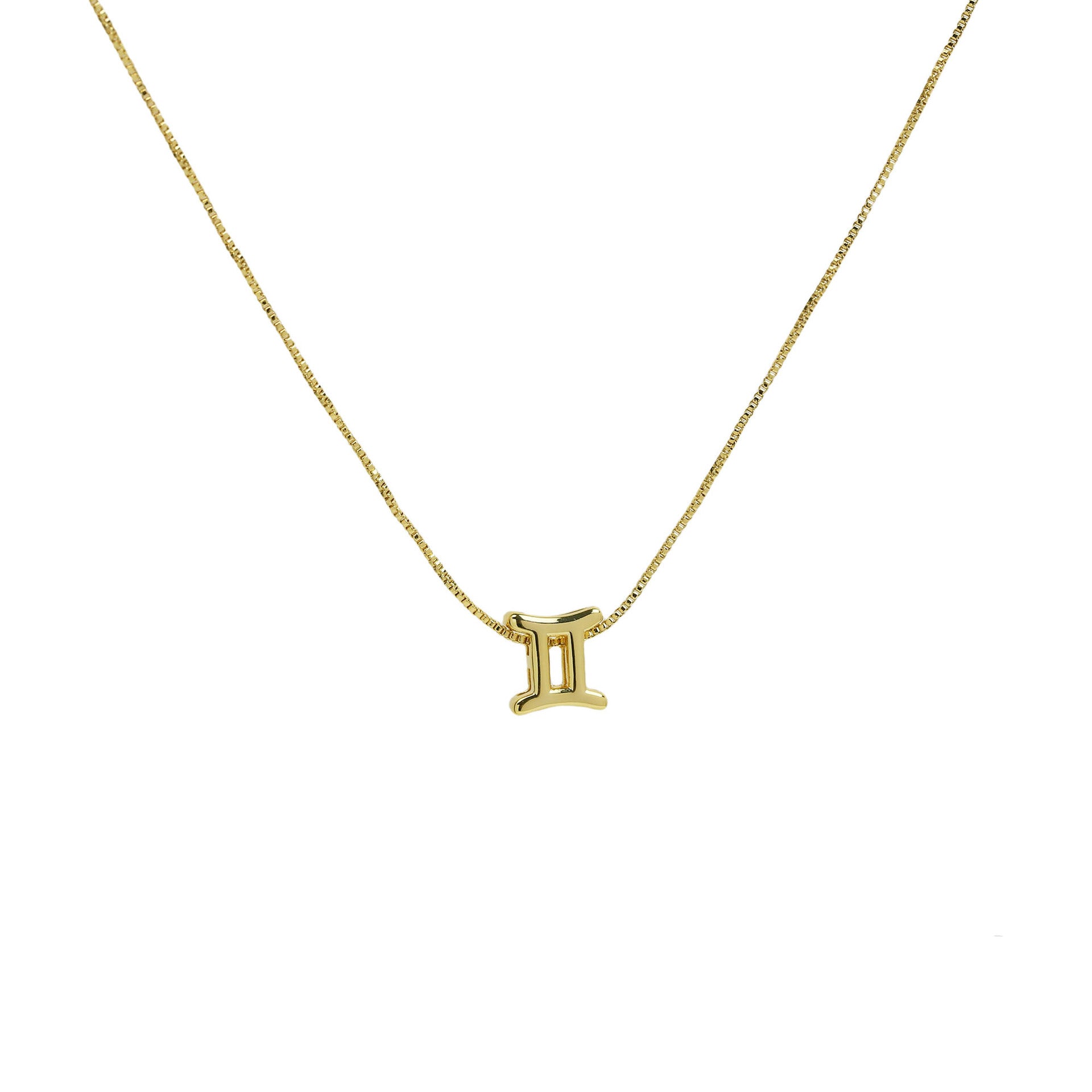 Wholesale 18k Color-preserving Brass Polished Small Bubble December 12 Constellation Pendant Choker Necklaces ACC-NE-BaiYi003