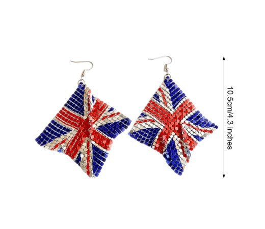 Wholesale  Independence Day Flag Series Earrings