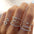 Wholesale Star and Moon Ring Love Letter LOVE Geometry 7 Piece Set
