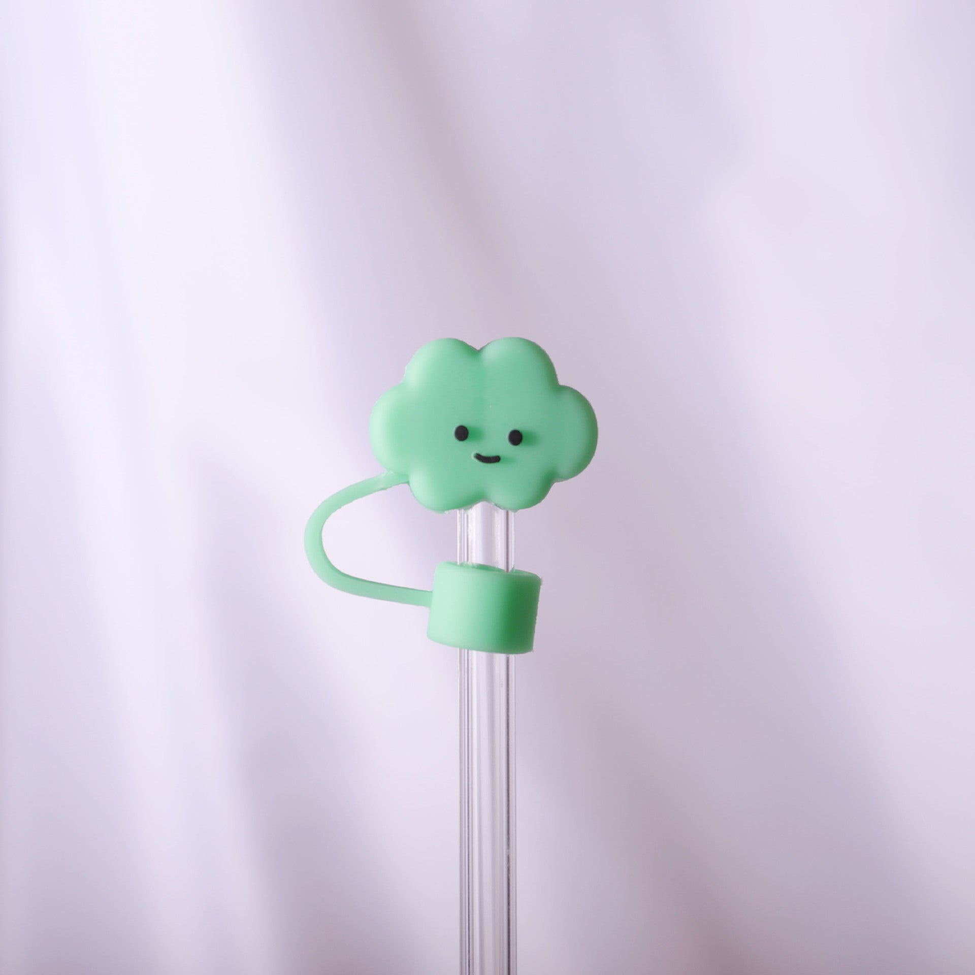 Wholesale 10pcs Cartoon cute colorful cloud dustproof straw cover