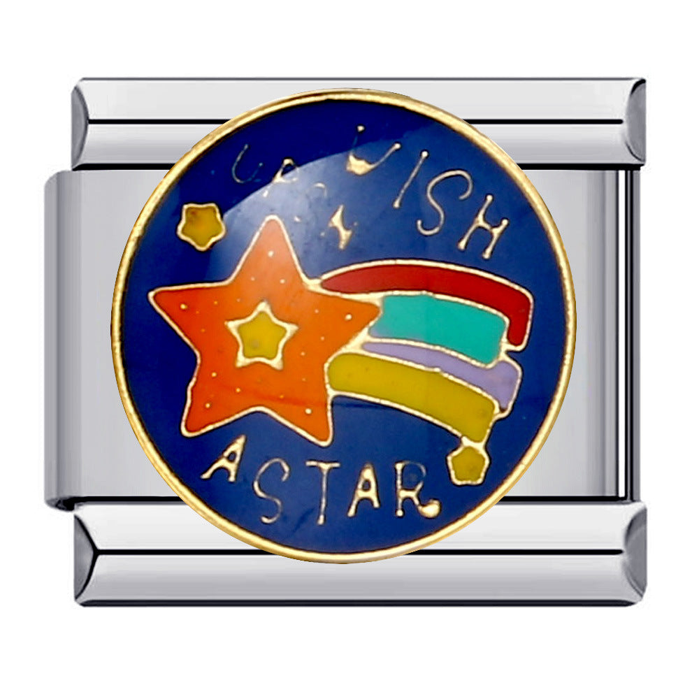 Wholesale Italian Charm Bracelet 9mm DIY Splicing Removable Cartoon Stainless Steel Composable Bracelet ACC-BT-QiYing003