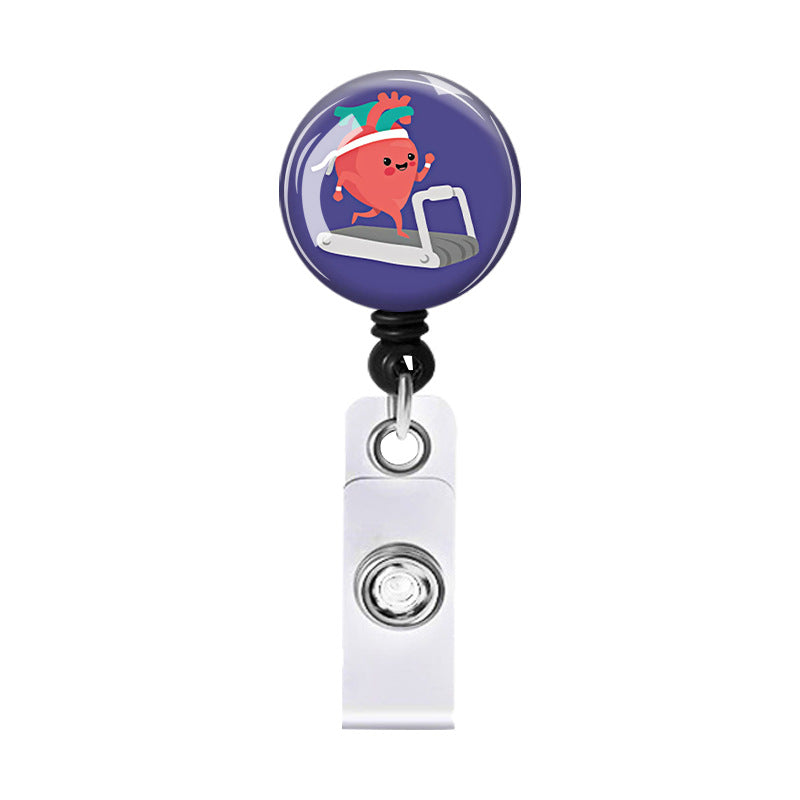 Wholesale Fashion Cartoon Organ Retractable Badge Holder ABS 650mm - Gift or Everyday Use
