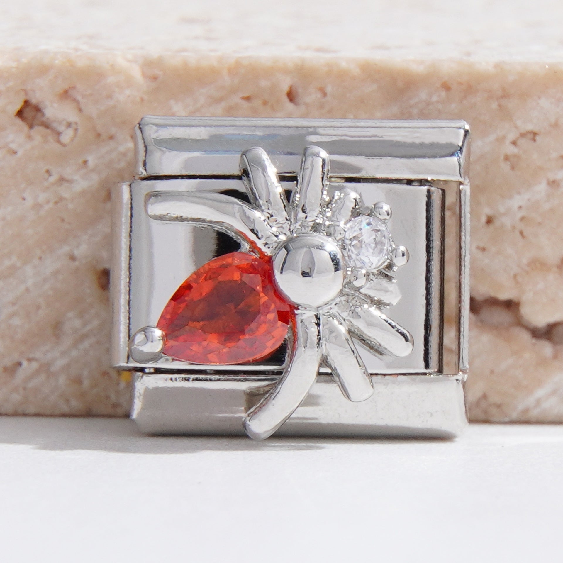 Wholesale 9mm Italian Charm Starter Bracelets DIY square Single Section Creative Stainless Steel Composable Bracelet