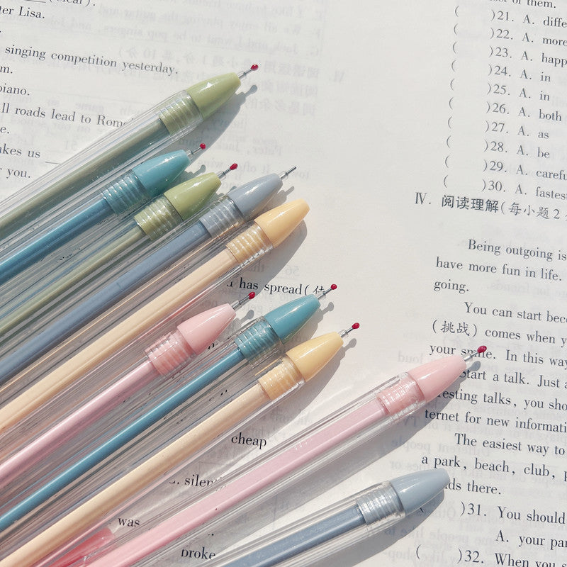 Wholesale full needle tube press pen plastic ballpoint pen