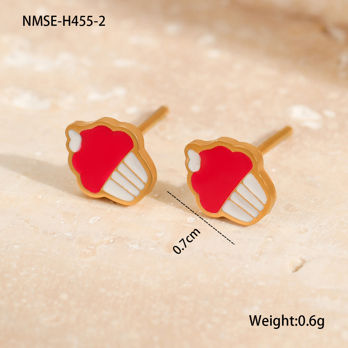 Wholesale  Colorful Oil-Dropping Stainless Steel Earrings