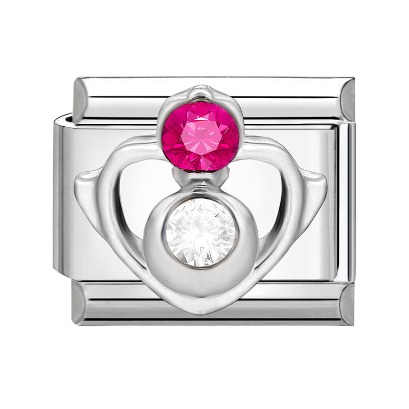 Wholesale Italian Charm Bracelet 9mm DIY Splicing Cute Creative Stainless Steel Composable Bracelet