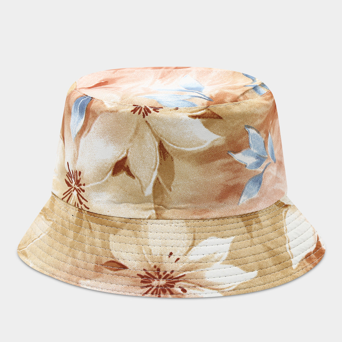 Wholesale Double-Sided Fisherman Hat  Flower Pattern Basin Hat