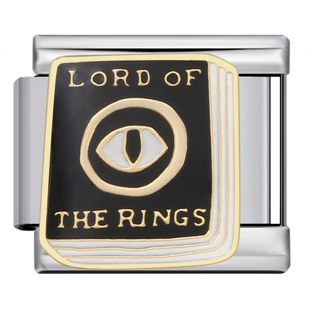 Wholesale 5pcs Italian Charm Bracelet 9mm DIY Splicing Cute Creative Stainless Steel Composable Bracelet