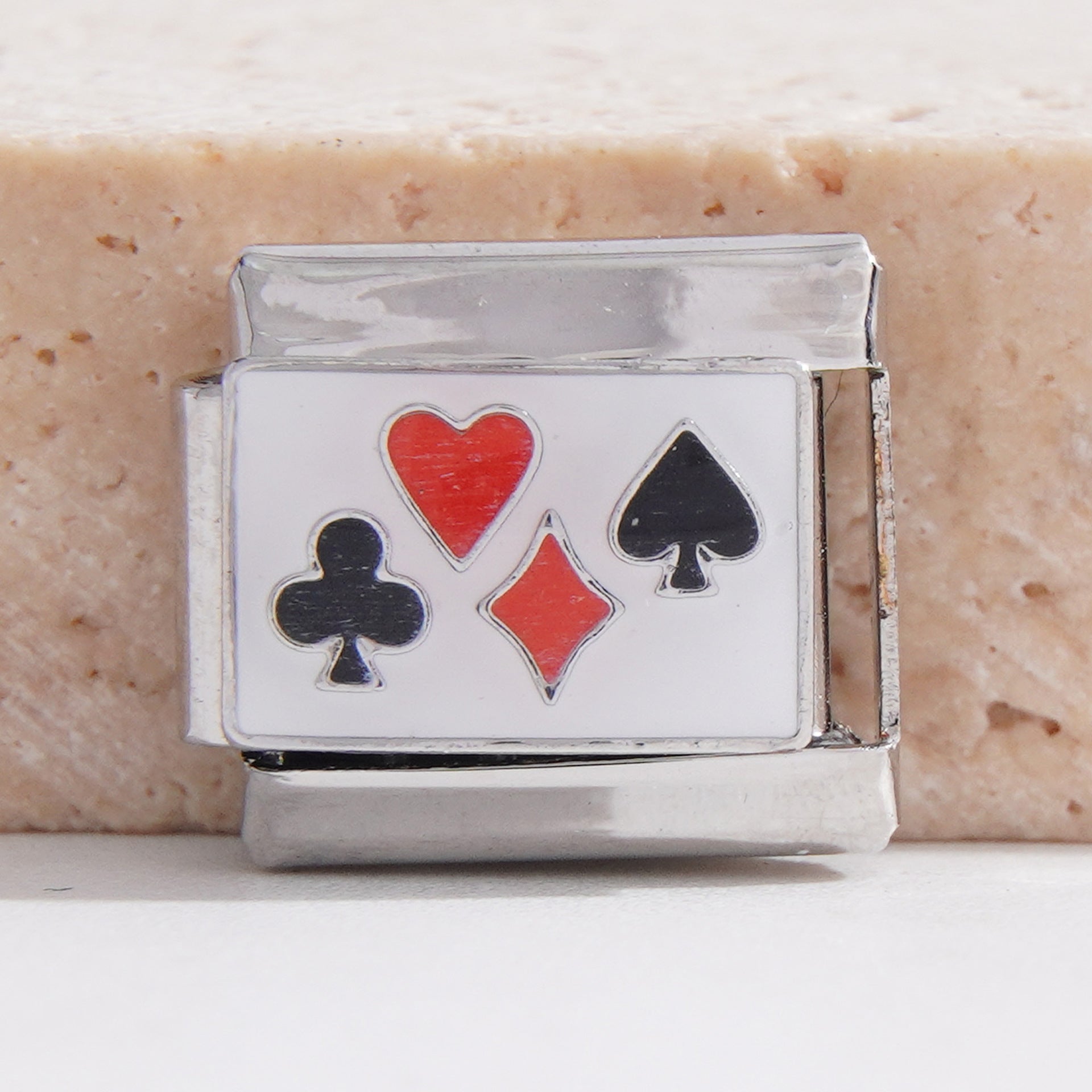 Wholesale  9mm Italian Charm Starter Bracelets DIY square Single Section Creative Stainless Steel Composable Bracelet