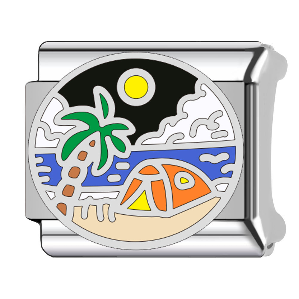 Wholesale  Italian Charm Bracelet 9mm DIY  Cartoon   Creative Stainless Steel Composable Bracelet