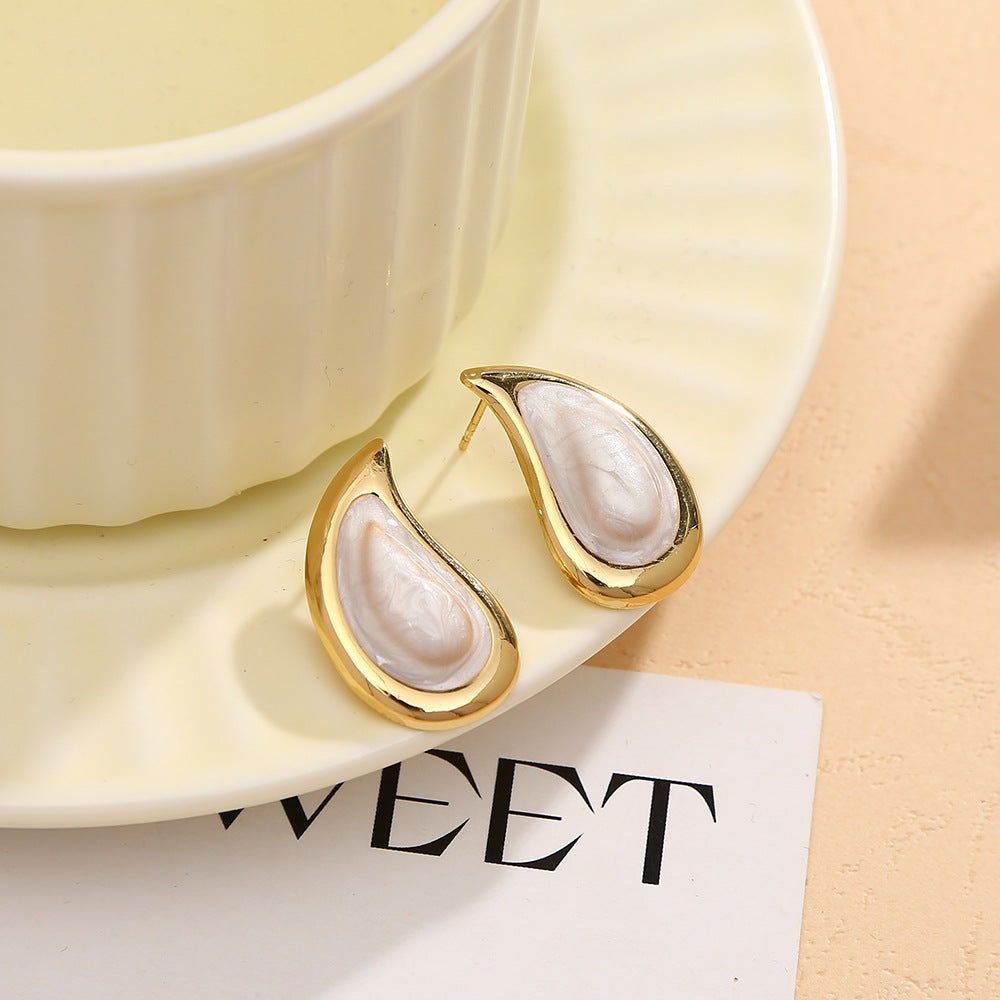 Wholesale Colorfulful Small Water Drop Earrings