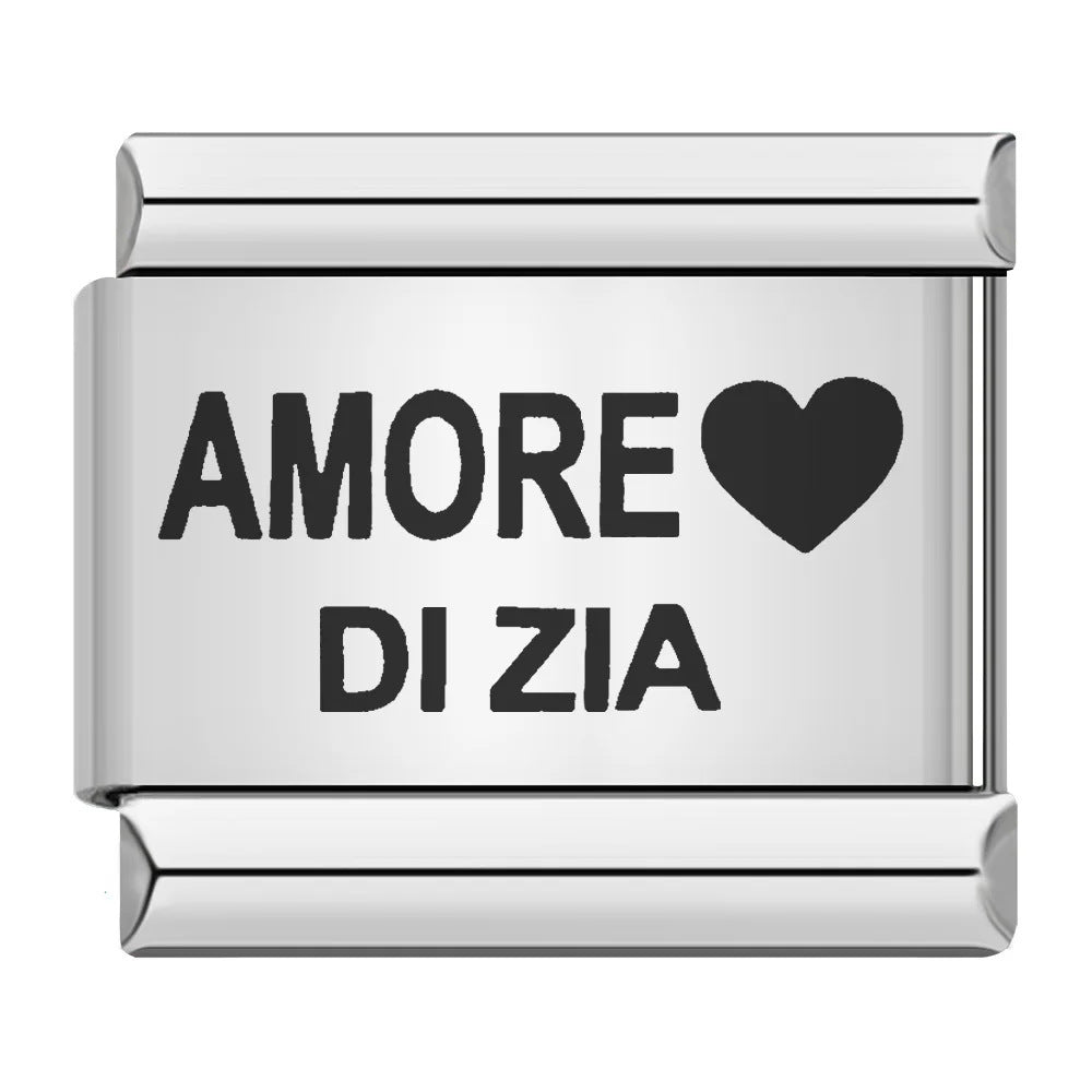 Wholesale Stainless Steel Laser Engraved Pattern Italian Module Bracelet DIY Fashion Jewelry Accessory