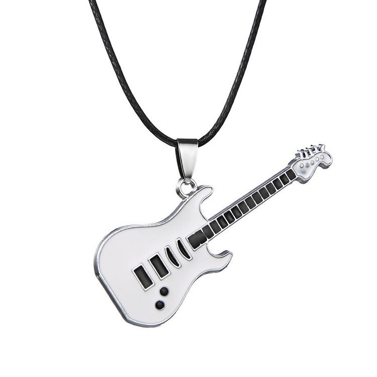 Wholesale Stainless Steel Guitar Pendant Necklaces