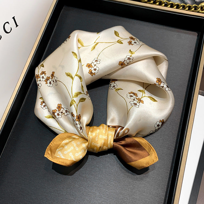 Wholesale  Silk f Women' s Autumn f f All-match Hair Band Fashion Small Square f