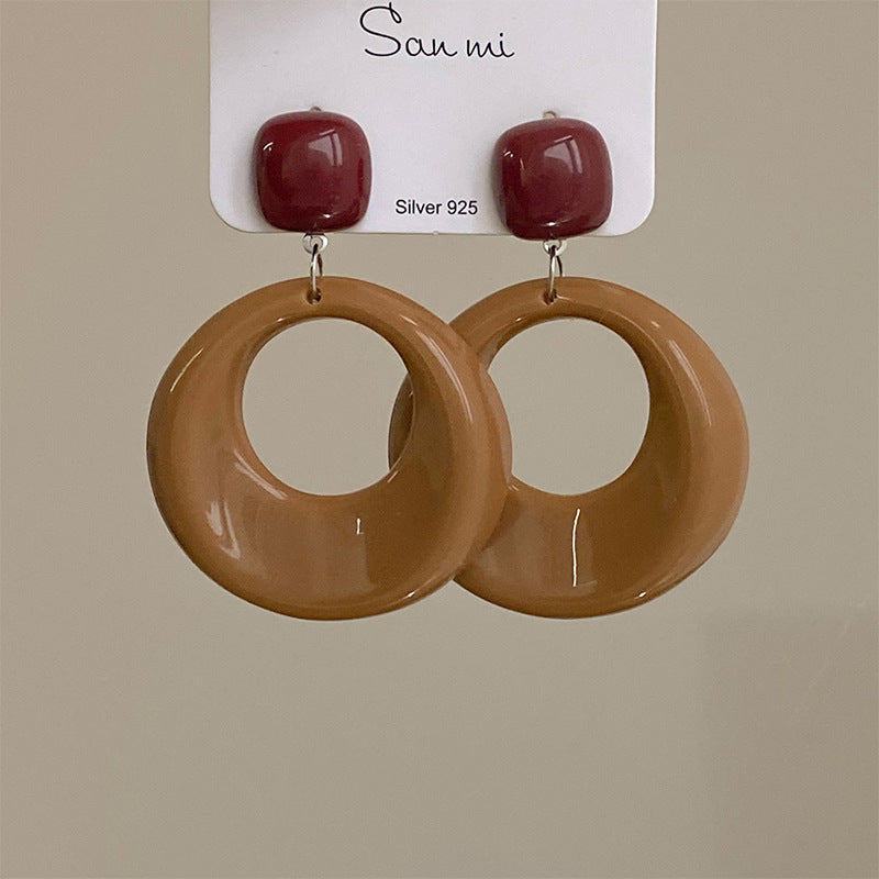 Wholesale large hoop light luxury earrings
