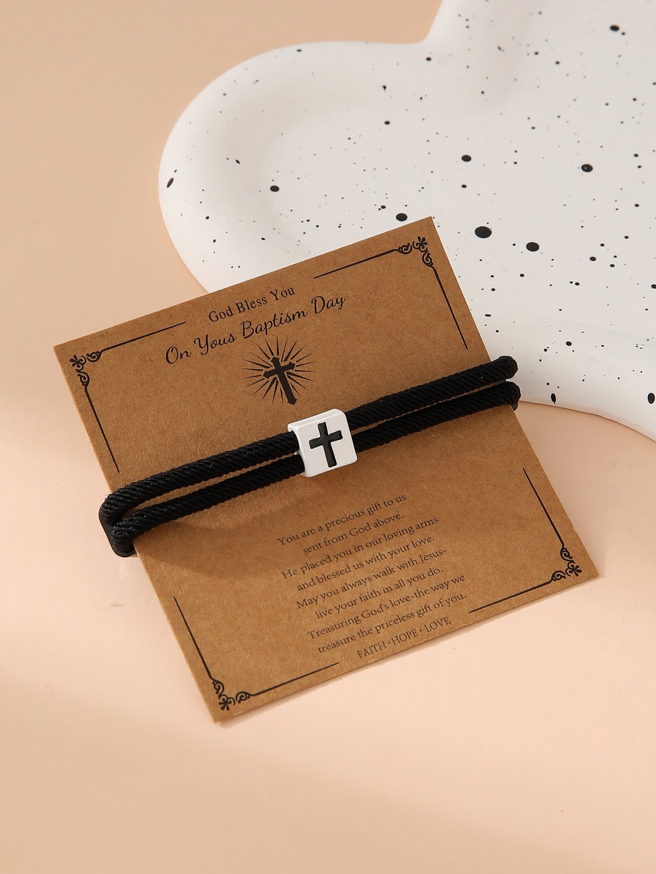 Bracelet de corde à main réglable en alliage en gros simple