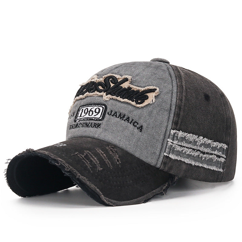 Wholesale Ripped Washed Distressed Embroidered Baseball Cap Hat ACC-HT-ChenGuan006