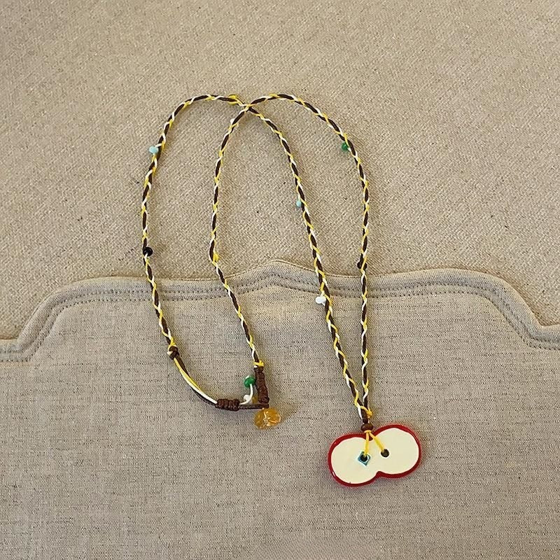 Wholesale  colorful small flower pendant clavicle chain